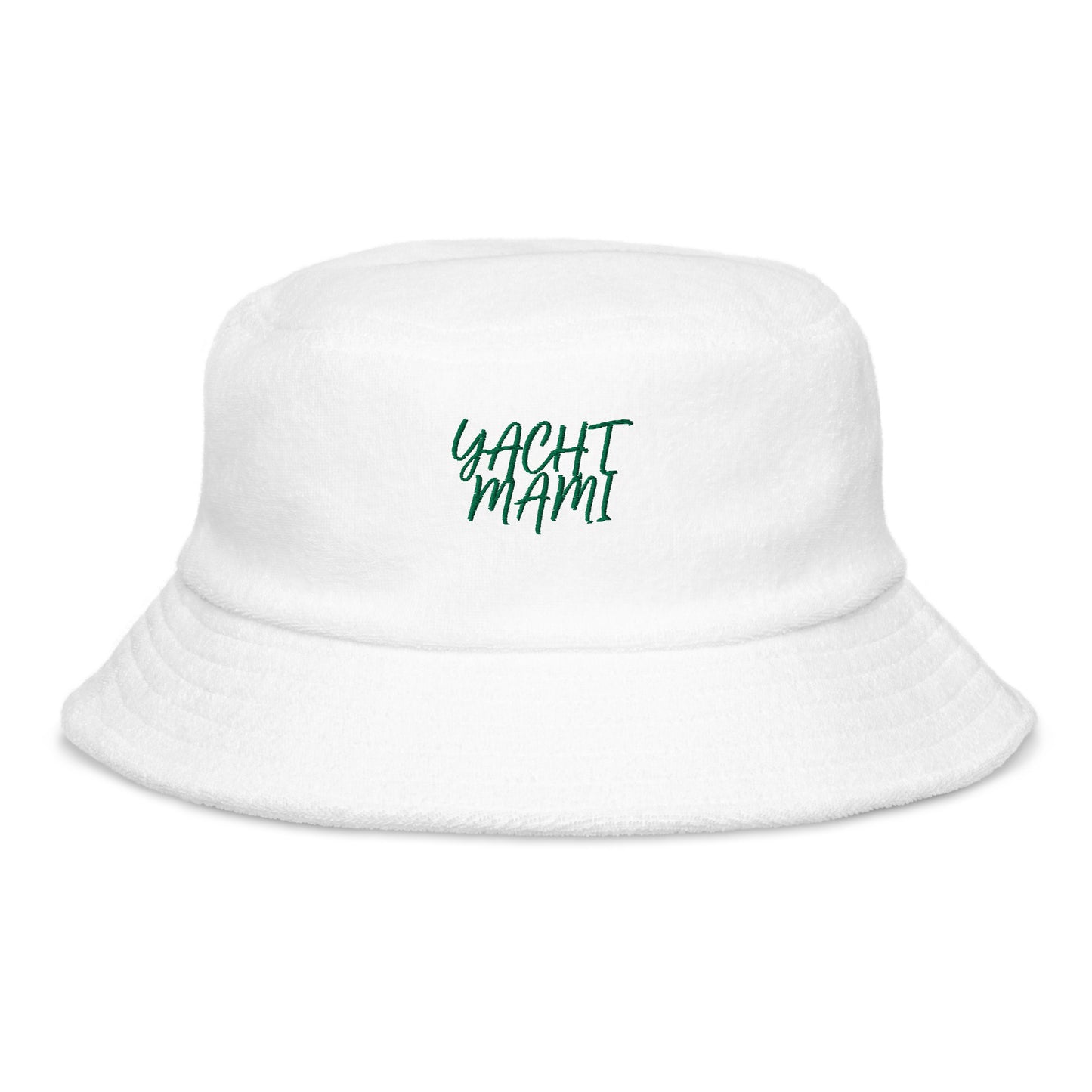 Unstructured terry cloth bucket hat