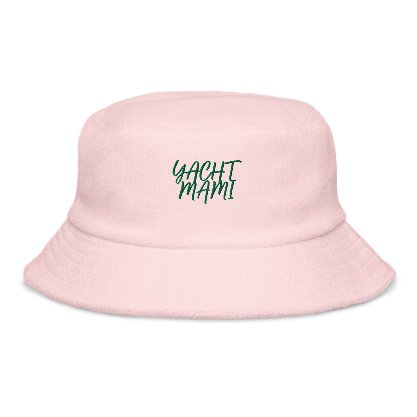 Unstructured terry cloth bucket hat